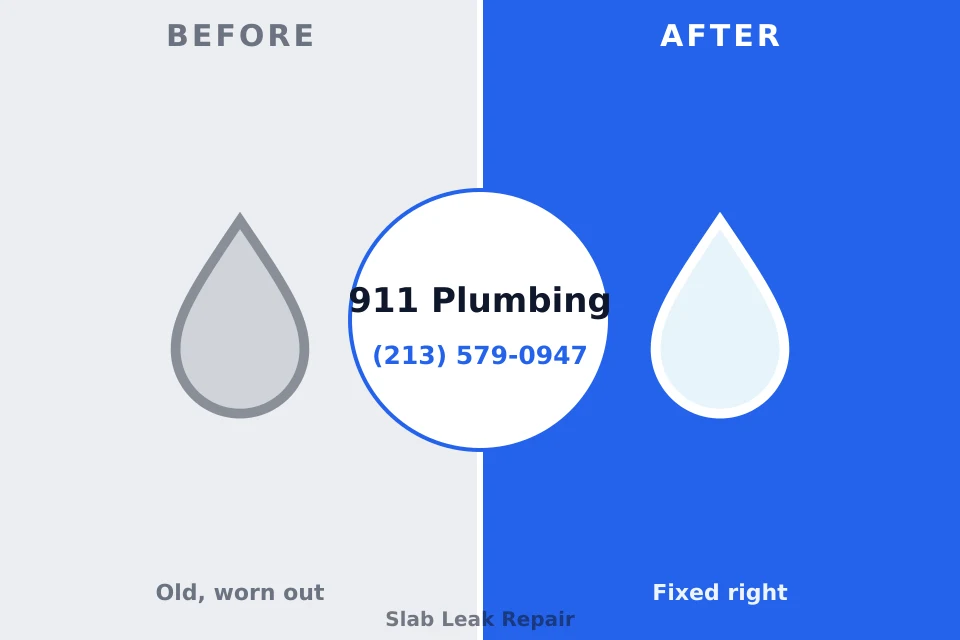 Before and after: plumbing company St. James, NY